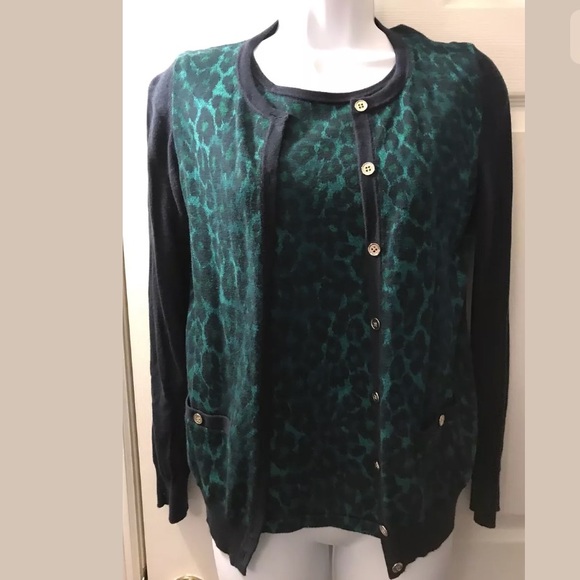 ANN TAYLOR Petite Twin Set Cardigan Sweater 2Pc - Picture 8 of 8